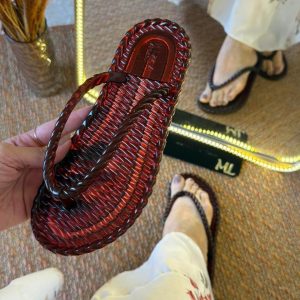 Chinelo Brizza Jelly Bordo Translúcido